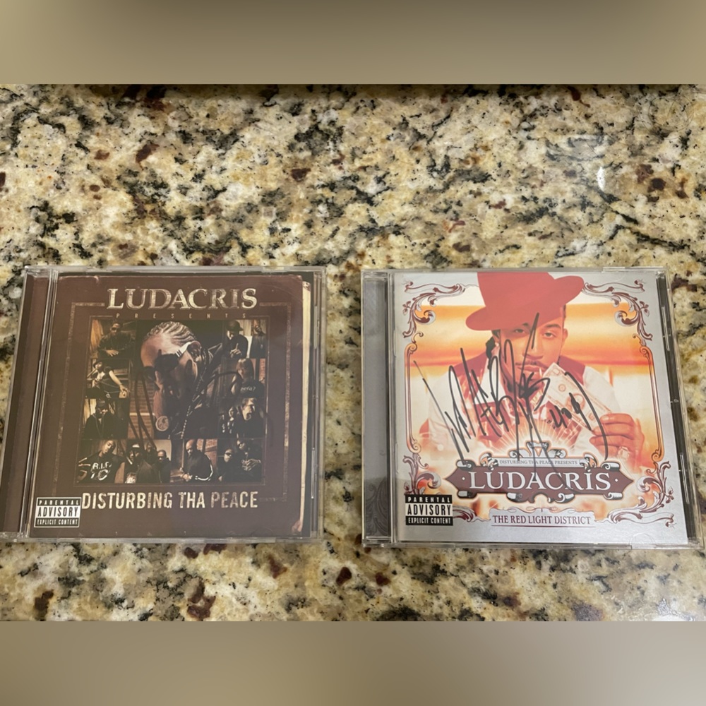 2 Ludacris autographed CDs
